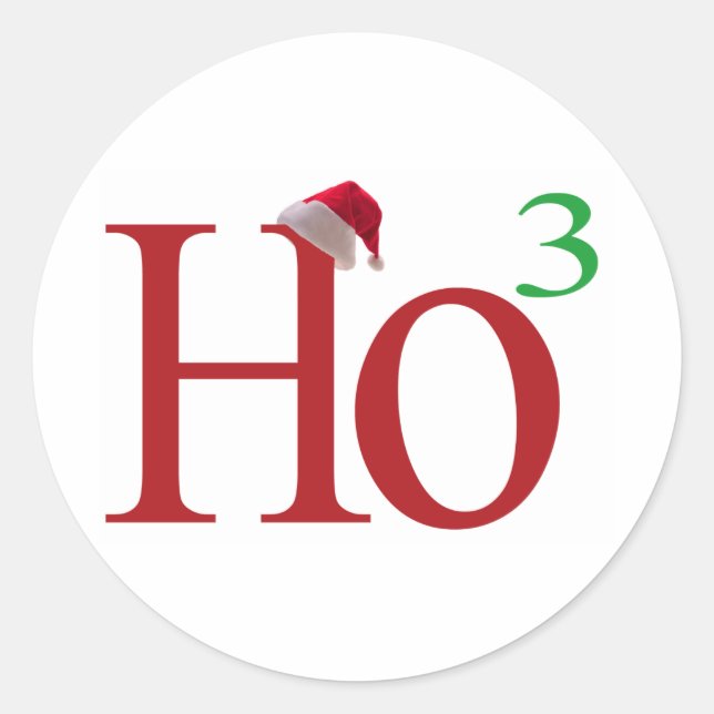 Ho3 ( Ho Ho Ho ) Classic Round Sticker (Front)