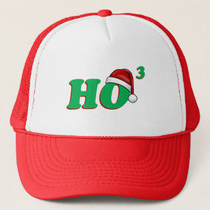 Ho 3 (Cubed) Christmas Humour Trucker Hat