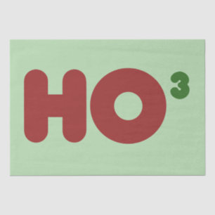 Ho 3 Nerdy funny christmas Tissue Paper