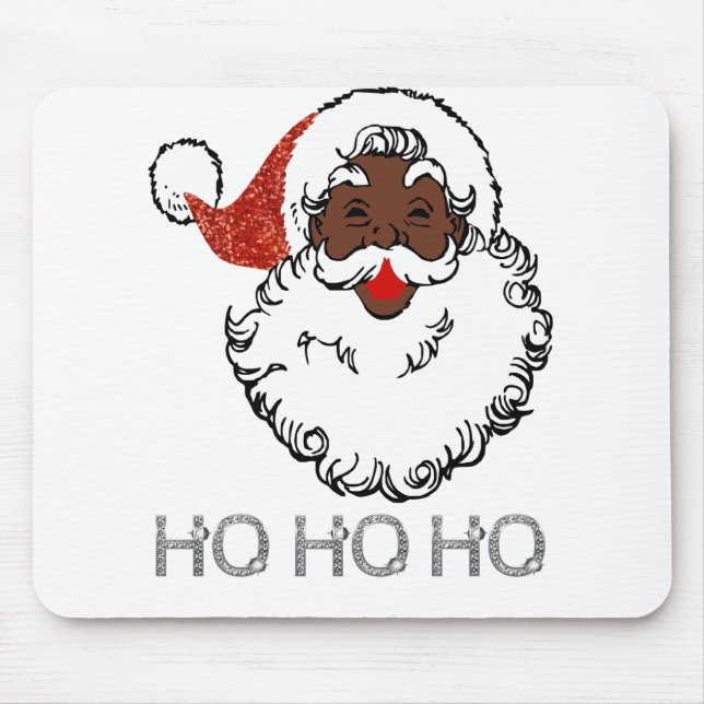 ho black santa mouse pad (Front)