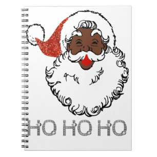 ho black santa notebook