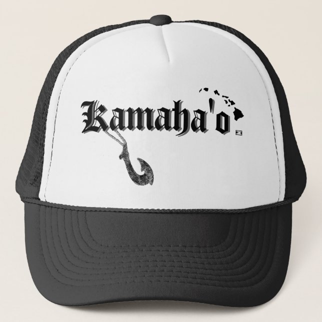 Ho Brah!....,Dis is Kamaha'o Hat!!! Trucker Hat (Front)