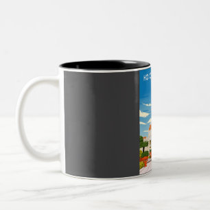 Ho Chi Minh City Vietnam Travel Poster  Two-Tone Coffee Mug