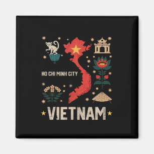 Ho Chi Minh City Vietnam Vacation Matching Family Magnet