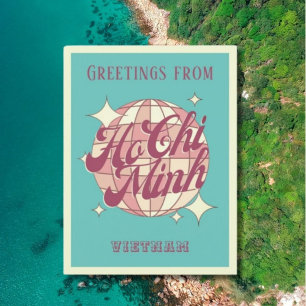 Ho Chi Minh City Vietnam vacation Retro Postcar Postcard