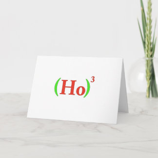 Ho-cubed Christmas Card