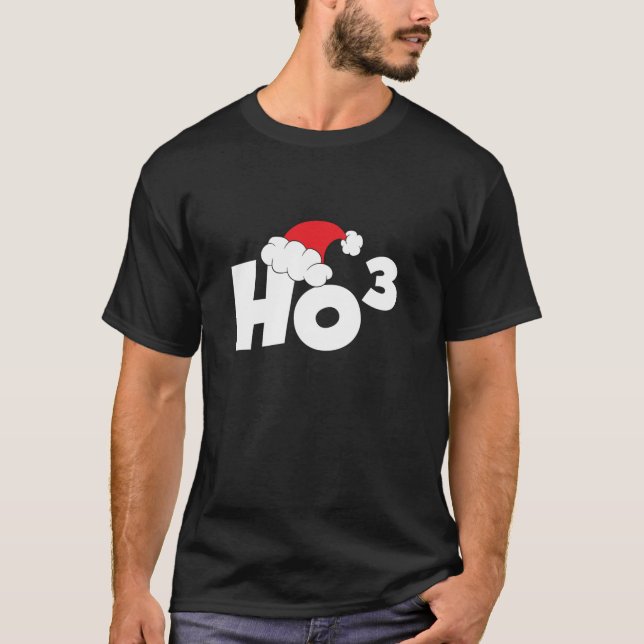Ho Cubed Christmas Math Ho Ho Ho Christmas T Shirt (Front)