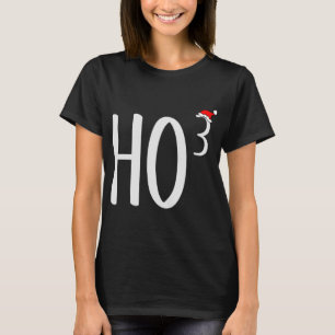 Ho Cubed Ho Ho Ho Math Teacher Christmas T-Shirt