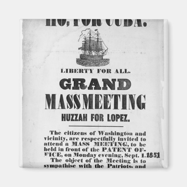 Ho, for Cuba Magnet (Front)