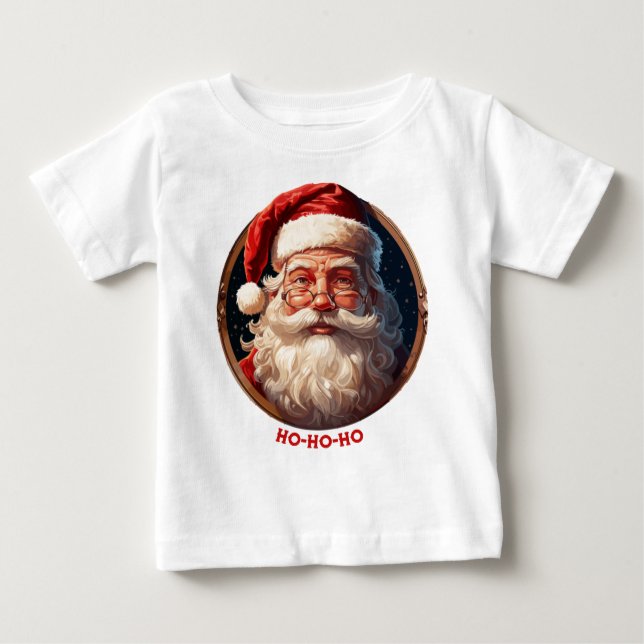 Ho Ho Happiness Baby T-Shirt (Front)