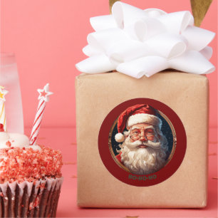 Ho Ho Happiness Classic Round Sticker