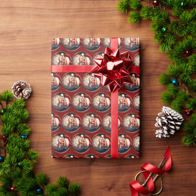Ho Ho Happiness Wrapping Paper (Holiday Gift)