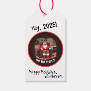 HO HO HELP HOARDER SANTA GIFT TAGS