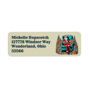 HO HO HELP label Return Address Label