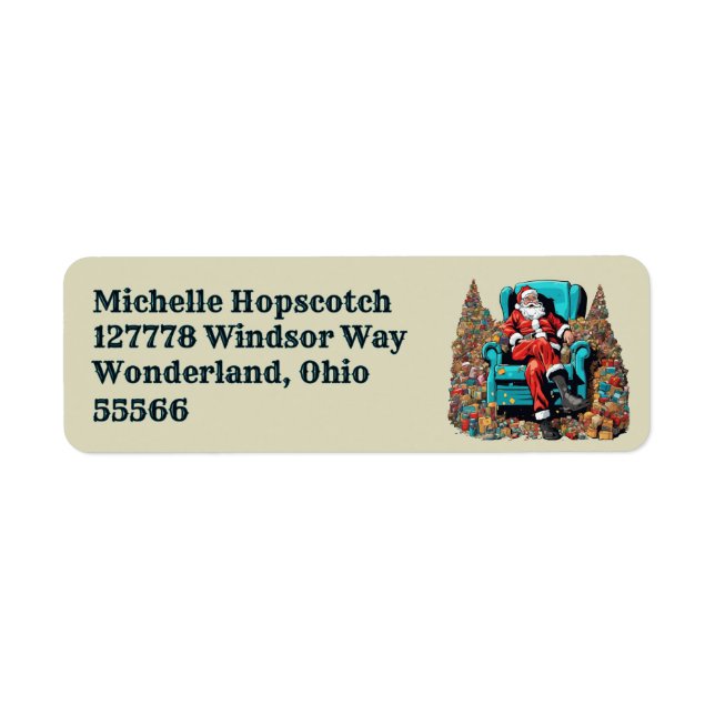 HO HO HELP label Return Address Label (Front)