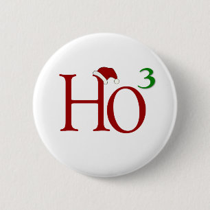 Ho Ho Ho 6 Cm Round Badge