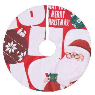 Ho ho ho  brushed polyester tree skirt
