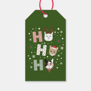 Ho Ho Ho Cats Merry Christmas Gift Tags