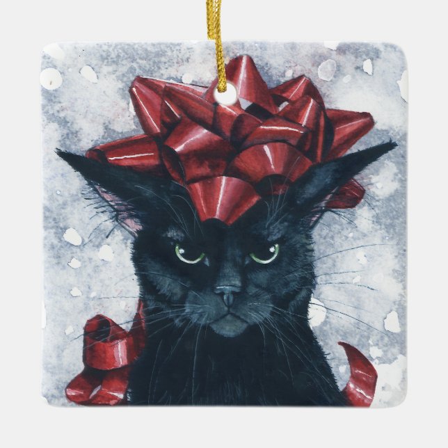 Ho..Ho...Ho...  Ceramic Ornament (Front)