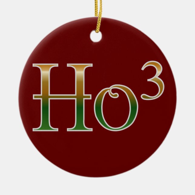 Ho ho ho? ceramic tree decoration (Front)
