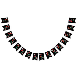 Ho Ho Ho Christmas Bunting Banner