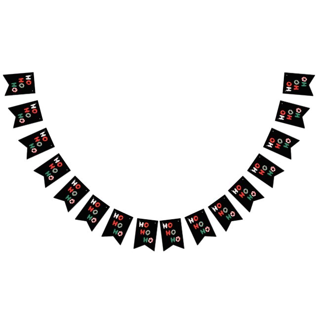 Ho Ho Ho Christmas Bunting Banner (All)