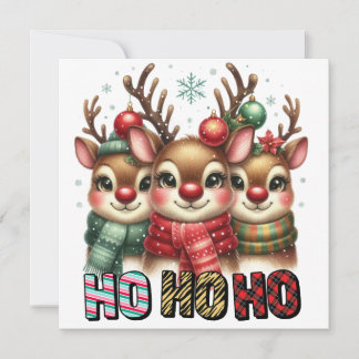 Ho Ho Ho Christmas Card