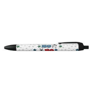 Ho-Ho-Ho Christmas design Black Ink Pen