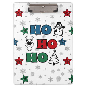 Ho-Ho-Ho Christmas design Clipboard