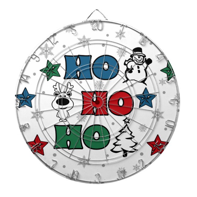 Ho-Ho-Ho Christmas design Dartboard (Front)