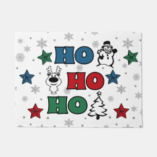 Ho-Ho-Ho Christmas design Doormat