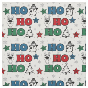 Ho-Ho-Ho Christmas design Fabric
