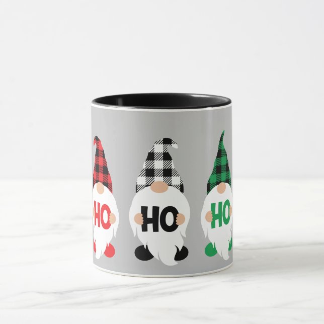 Ho Ho Ho Christmas Gnomes Mug (Center)