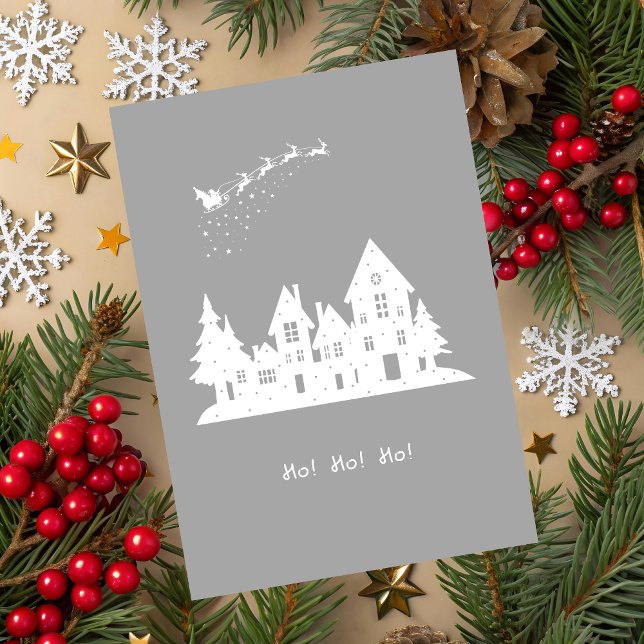 Ho-Ho-Ho Christmas Holiday Card (Ho-Ho-Ho Christmas Greeting Card)
