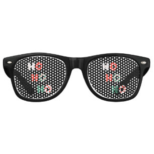 Ho Ho Ho Christmas Party Retro Sunglasses