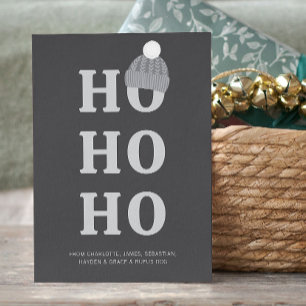 Ho Ho Ho Christmas Personalised Holiday Card