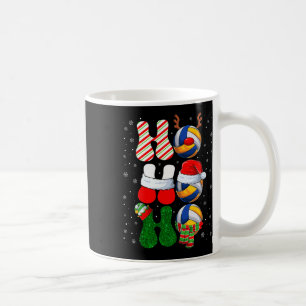 Ho Ho Ho Christmas Reindeer Santa Elf Xmas Volleyb Coffee Mug
