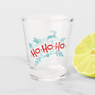 Ho-Ho-Ho Christmas Santa Sleigh Ride   Holidays Shot Glass
