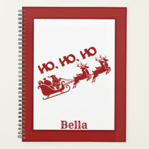 HO.HO.HO Christmas Santa Sleigh With Reindeer  Planner