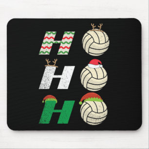 Ho Ho Ho - Christmas Volleyball Team Player Enthus Mouse Pad