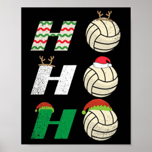 Ho Ho Ho - Christmas Volleyball Team Player Enthus Poster
