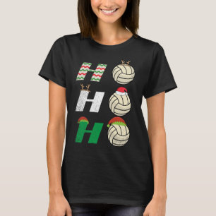 Ho Ho Ho - Christmas Volleyball Team Player Enthus T-Shirt