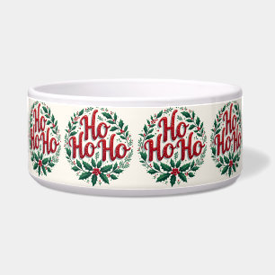 Ho Ho Ho Christmas Wreath Typography Design