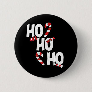 ho ho ho christmas xmas 6 cm round badge