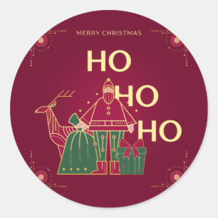 Ho ho ho  classic round sticker