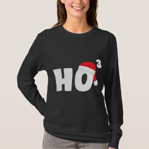 HO HO HO Cubed Christmas Xmas Funny Math Gift Teac T-Shirt