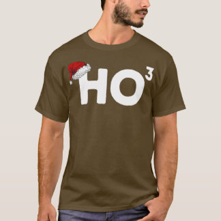 Ho Ho Ho Cubed Funny Christmas Pun 3 T-Shirt