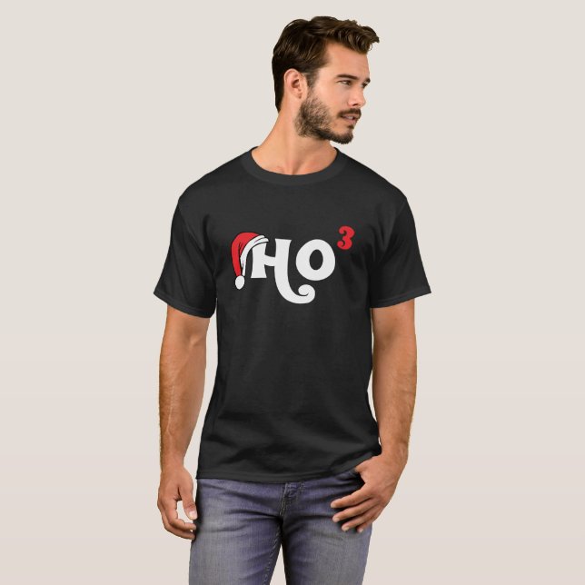 Ho Ho Ho Cubed T-Shirt (Front Full)