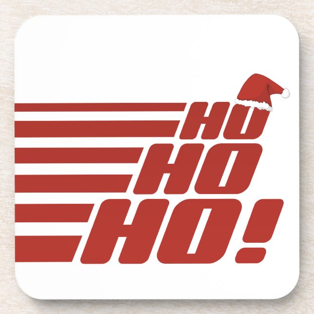 Ho Ho Ho custom Xmas coasters (Front)