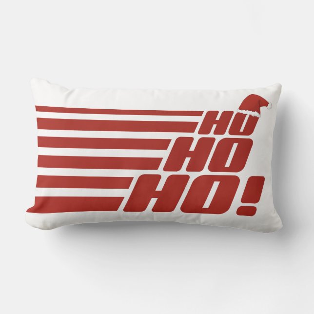 Ho Ho Ho custom Xmas throw pillow (Front)